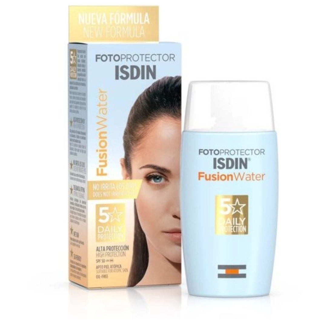 ضد آفتاب ایزدین مدل فیوژن واتر اصل اسپانیا Fotoprotector ISDIN Fusion Water SPF +50